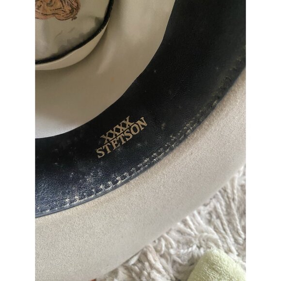 Vintage Stetson John B. Open Road 4X Beaver xxxx Felt Hat 6 3/4 Cowboy Western - Picture 10 of 16